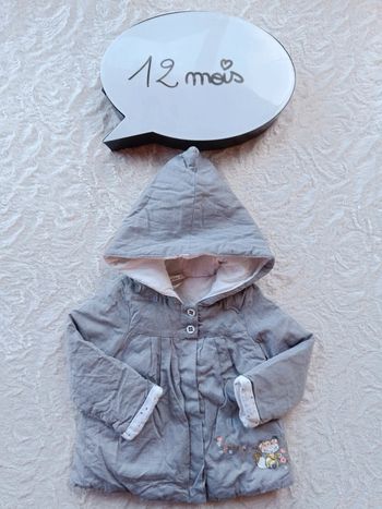 Manteau à capuche Fille 12 mois renard Orchestra