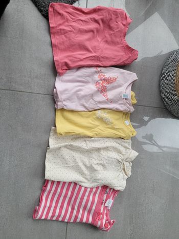 Lot de 5 t shirts manches longues 6 mois