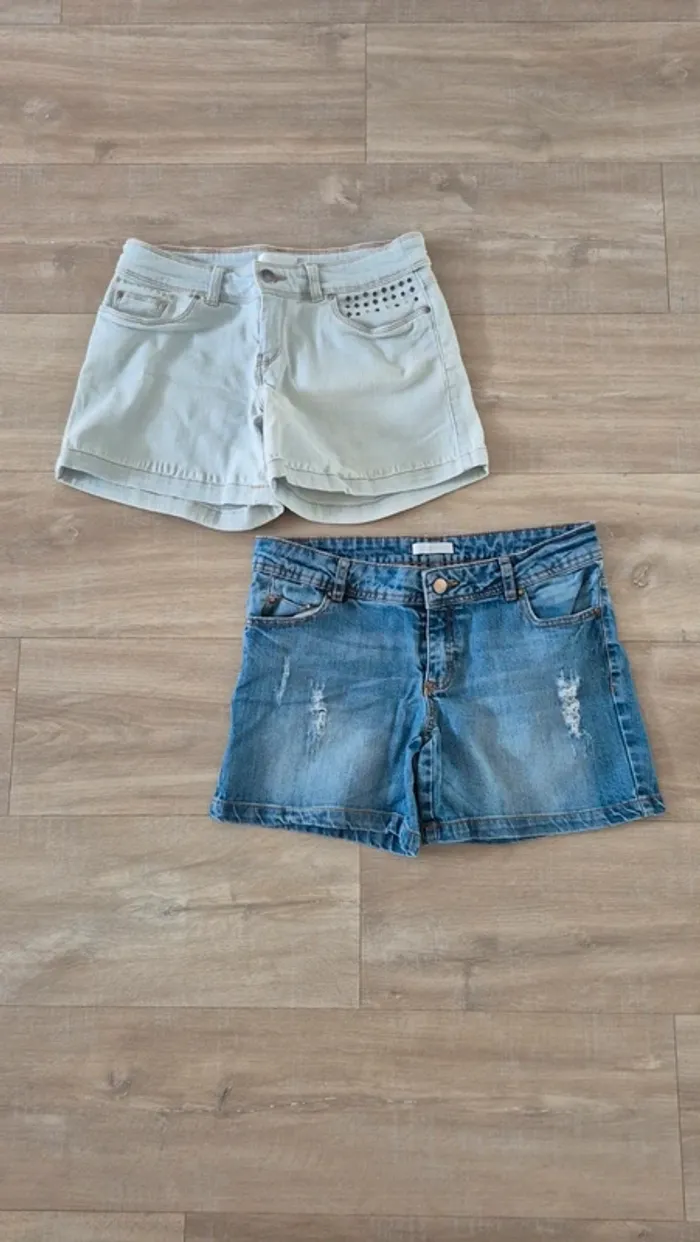 Lot 2 shorts en jeans Promod