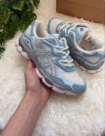 Asics gel nyc bleu blanc 40