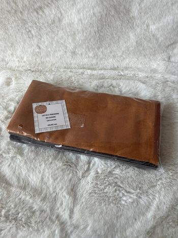 Lot 2 torchons en coton 45 x 65 cm