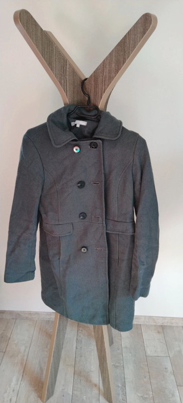Manteau hiver Gris Etam T40