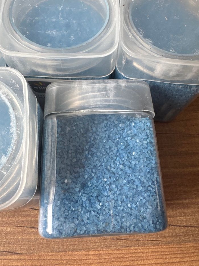 Lot de 8 pots de sable turquoise neuf - photo numéro 2