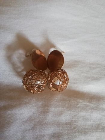 Boucles d'oreilles dorées