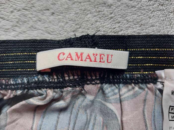 Jupe longue Camaieu bordeaux bleu noir taille M-L - photo numéro 9