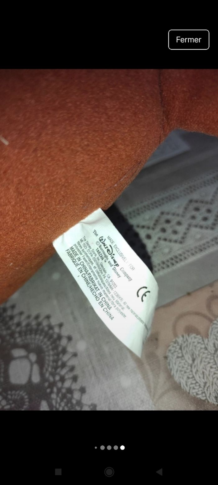 Peluche Tarzan j40 - photo numéro 6