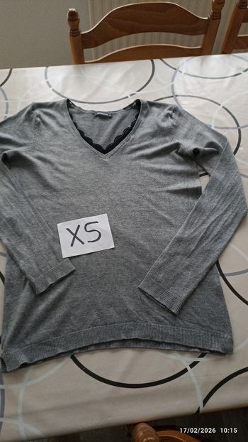 Pull XS effet dentelle In Extenso 