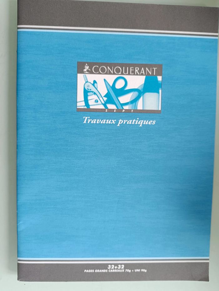 Cahier travaux pratiques grand format