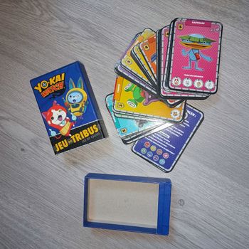 Jeu des tribus yo kai watch jeu 7 familles des 4 ans 45 cartes complet boîte d'origine