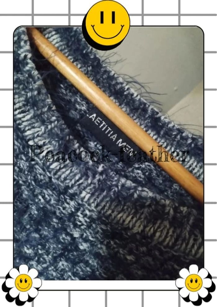 Pull pilou bleu TU large - photo numéro 3