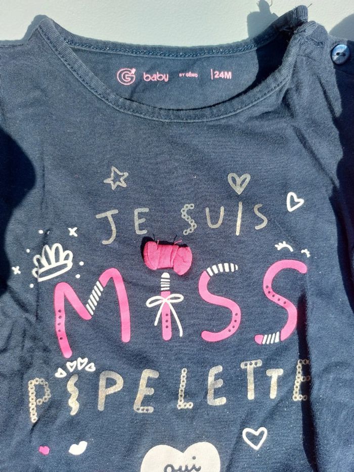 Lot 4 t-shirts 24 mois manches courtes - photo numéro 5