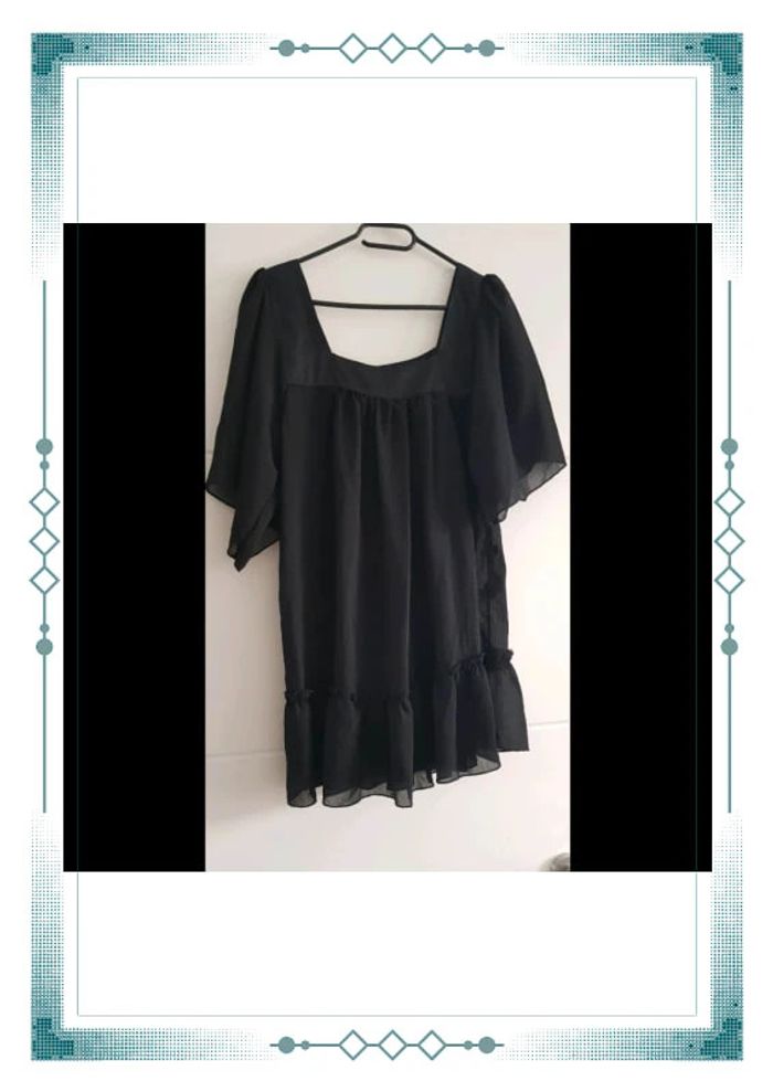 🌸 Tunique voilage col carré