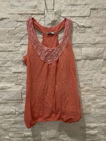 Haut Tshirt Débardeur corail ample Pimkie TS