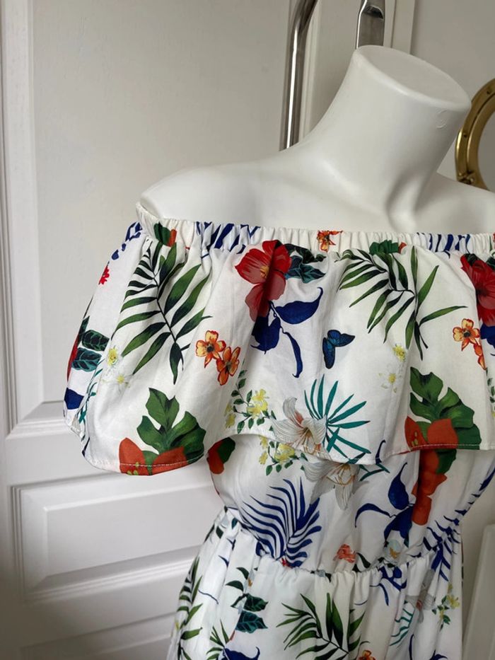 Combinaison short à fleurs - photo numéro 3