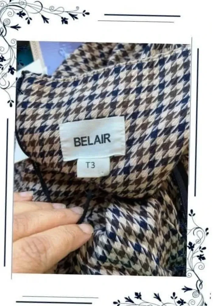 Jupe  pied  de poules  T40  neuf avec étiquette - photo numéro 10