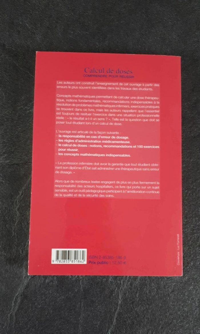 6 € Calcul de doses : Comprendre pour réussir - photo numéro 2