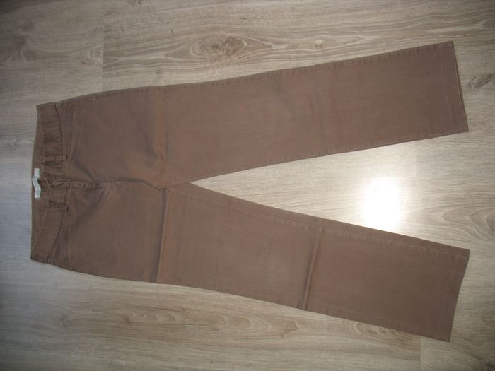 PANTALON DROIT MARRON "ZARA BASIC" - TAILLE 36 - n°01 - photo numéro 4