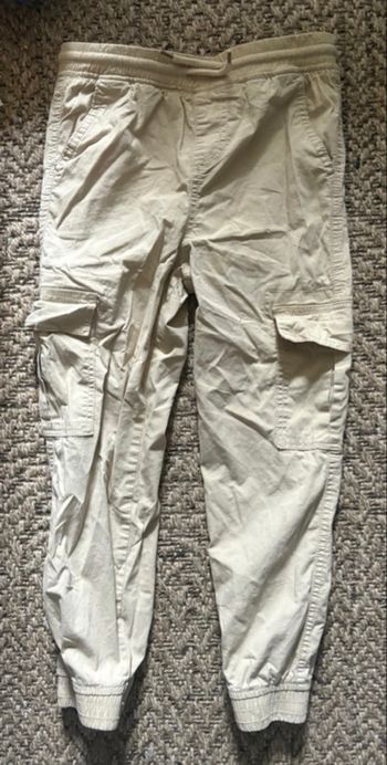 Pantalon style cargo La Fabrique des garçons beige 8 ans