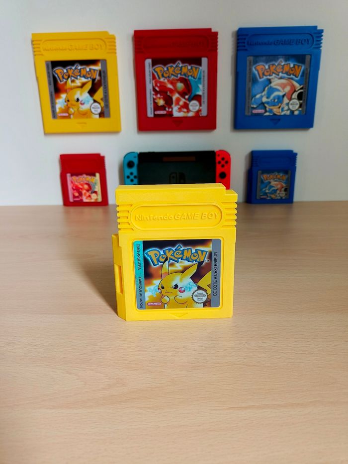 Boite de rangement pour jeux Nintendo switch, style cartouche gameboy pokémon - photo numéro 2