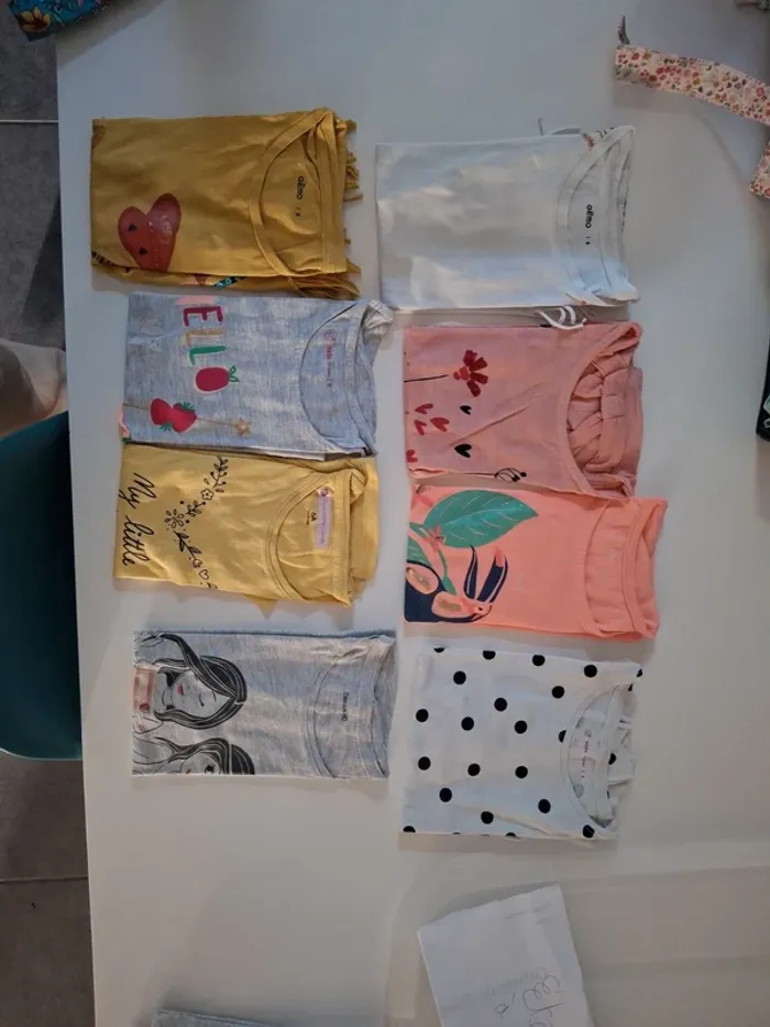 Lot de 8 t-shirts manches courtes