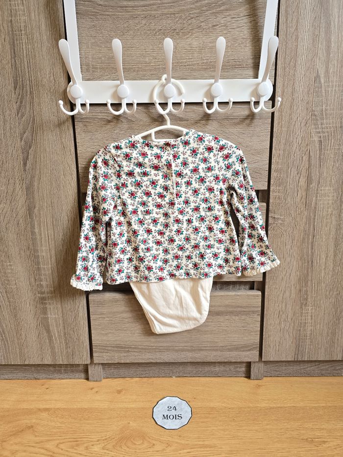 Vêtement Bébé Fille - Ensemble Robe/Body/Bonnet - Sergent Major - 24 mois 86 cm - photo numéro 6