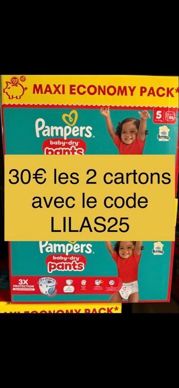 172 couches Pampers baby dry taille 5
