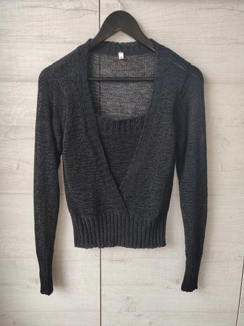 Pull noir M maille
