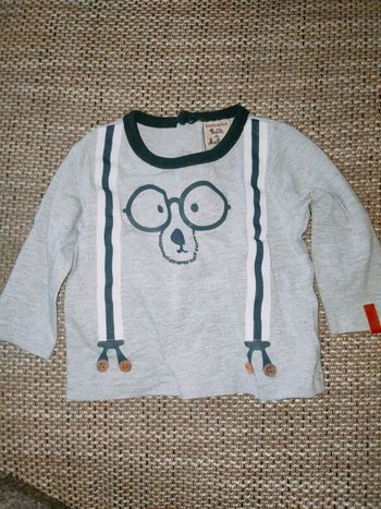 T-shirt manches longues boîte à malices 6 mois