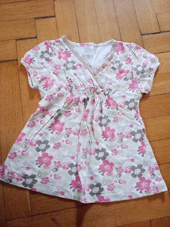 T shirt, tunique fleurs