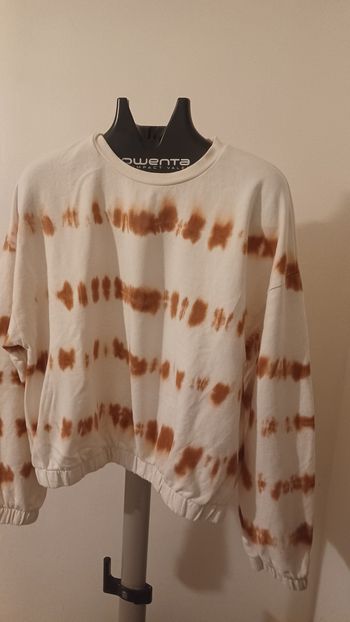 Pull femme camaïeu beige et marron XL très bon état coton