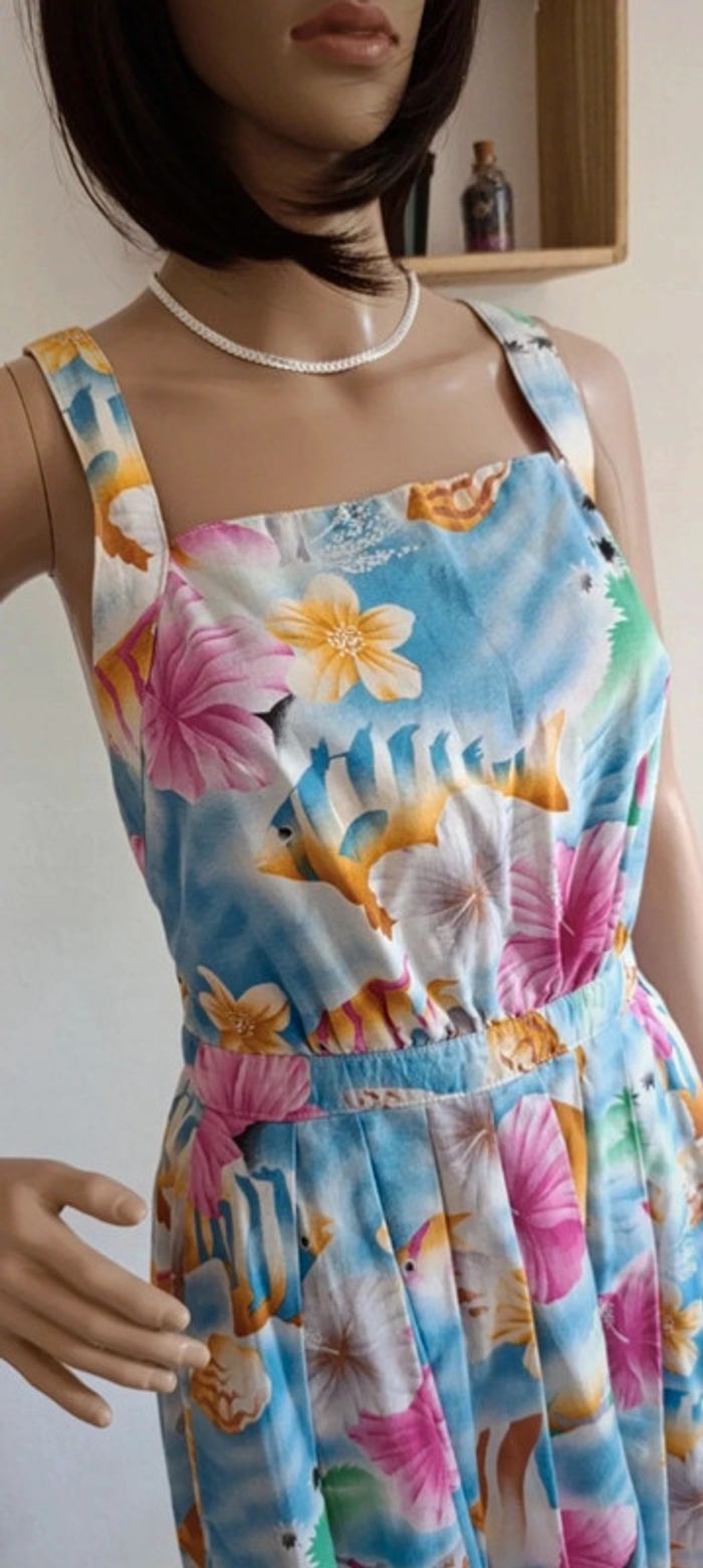Robe originale couleur vives taille S - vintage dressing - photo numéro 3