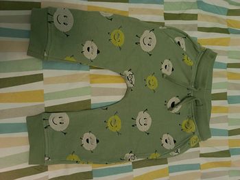 Pantalon vert smileys 80 cm