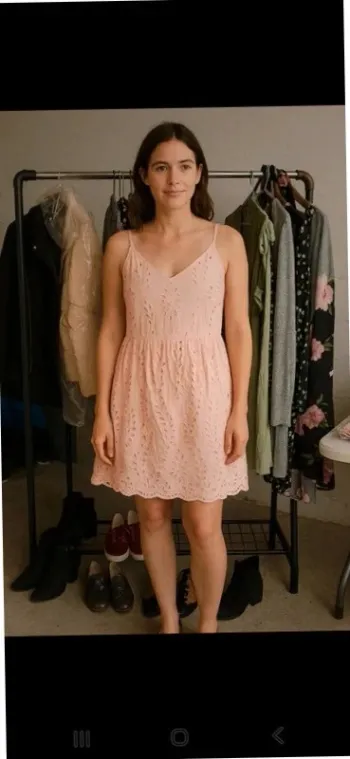 Robe rose saumon neuve qualité italienne