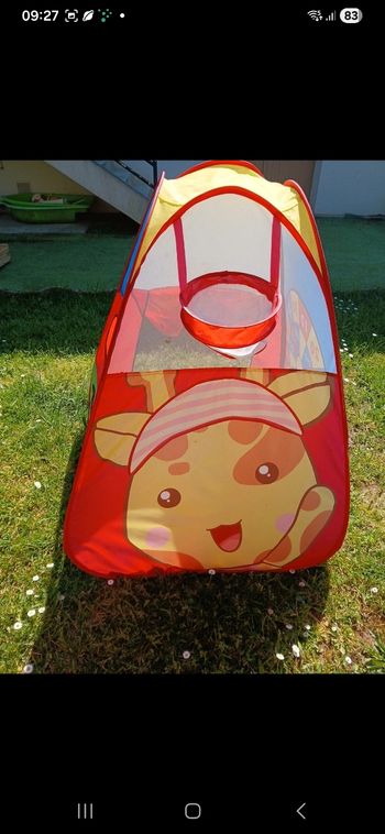 Tente jeu multi jeu plus  balle en plastique