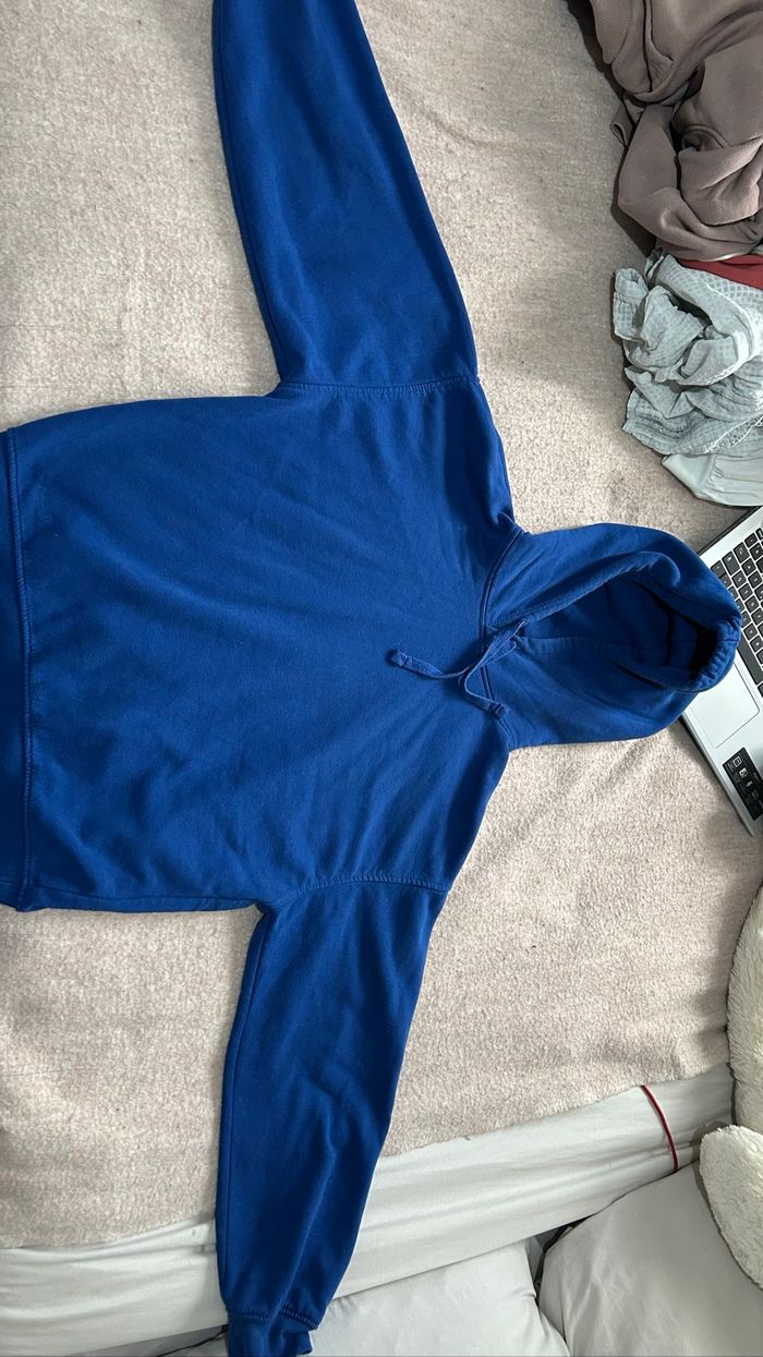 sweat zara bleu