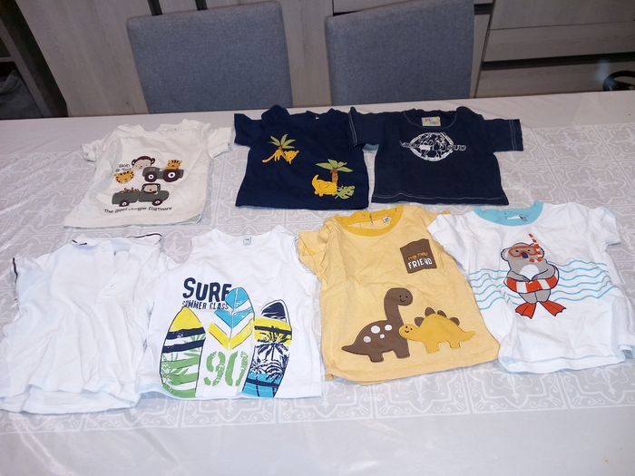 Lots tee-shirts 12 mois