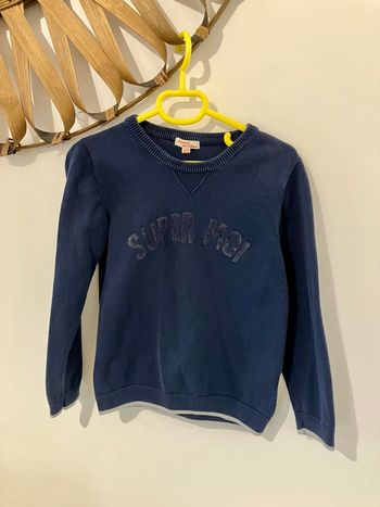 Pull fin marine garçon 8 ans DPAM 