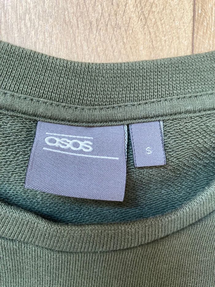 Sweat kaki avec ourlet Asos - photo numéro 2