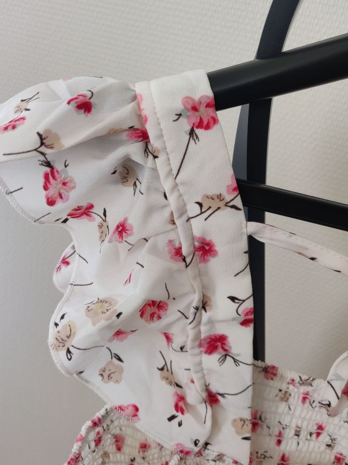 Haut blanc floral - photo numéro 4