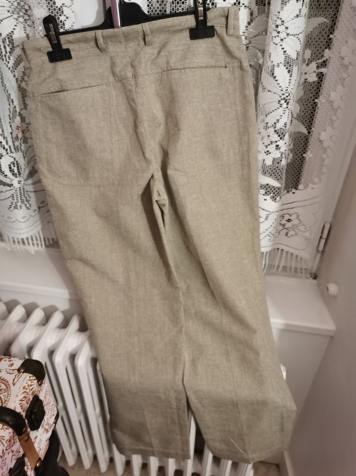 Pantalon femle beige gris - photo numéro 2