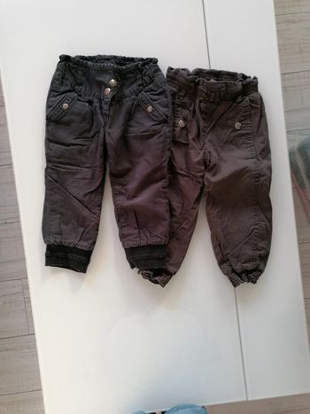 Lot de 2 pantalons doublés kidkanai 24mois