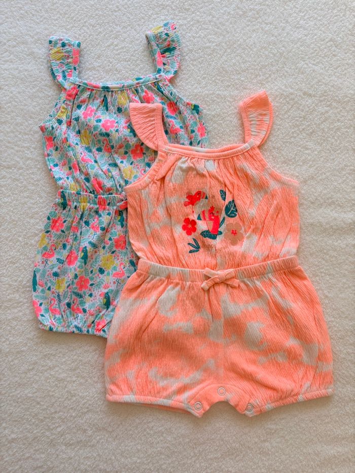 Lot de 2 combi-short - 3 mois