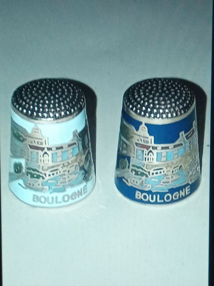 Lot de 2 dès métalliques Boulogne