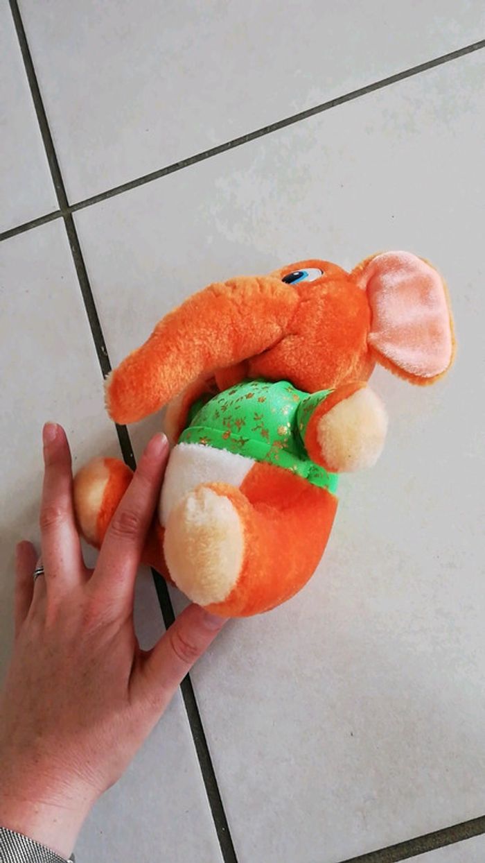 Peluche éléphant - photo numéro 3