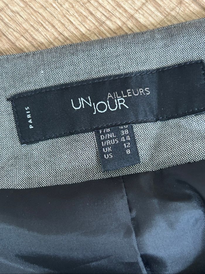 Blazer gris et noir Un Jour Ailleurs taille française 40 TBE - photo numéro 10