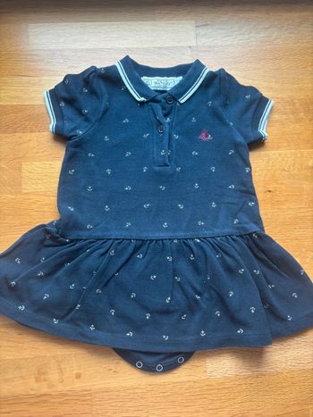 Jolie robe body petit bateau 6 mois fille