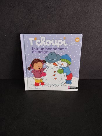 Livre T'choupi fait un bonhomme de neige
