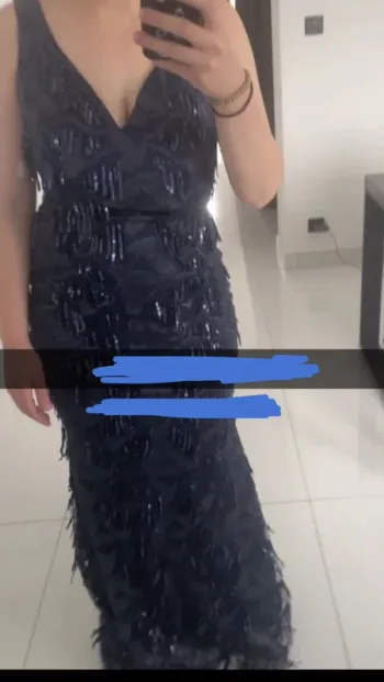 Robe de soirée élégante effet sirène