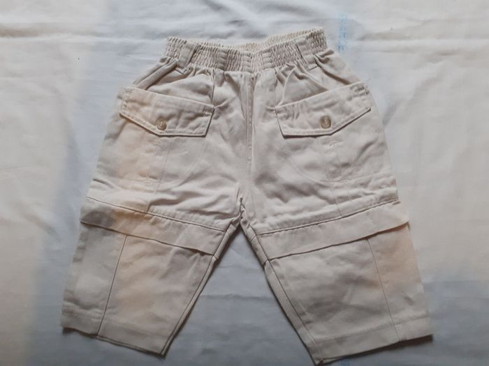 Pantalon beige multi poches