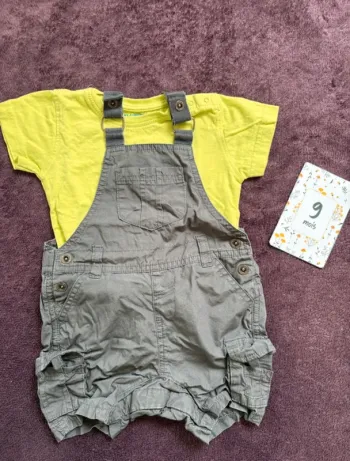 Salopette été & t-shirt Vertbaudet
